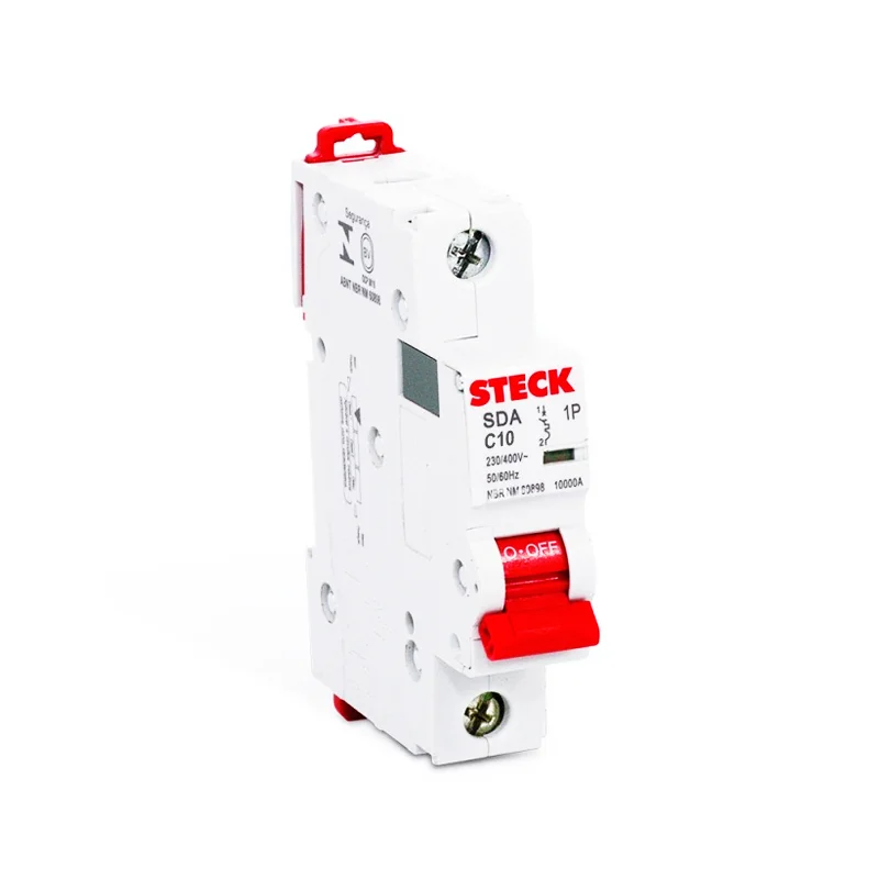 SDA61C10 1x10A INTERRUPTOR TERMOMAGNETICO, 20KA/220V, 10KA/415V, IEC60898, CURVA C