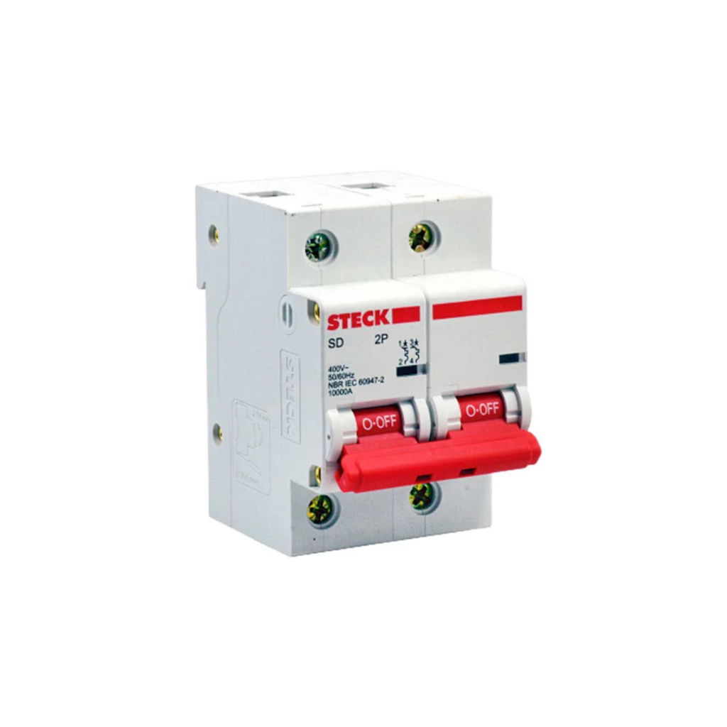 SDD2C100 Int. Aut. Termomagnetico Para Riel 2P 100A 10Ka 230Vac Curva C